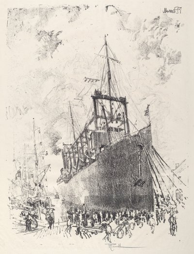 The Collier, 1917. 作者 约瑟夫·彭内尔