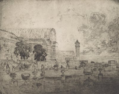 水晶宫，1905年。 作者 约瑟夫·彭内尔