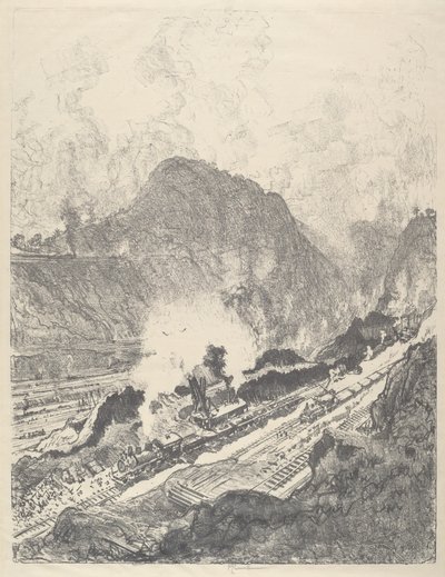 从库莱布拉切入，1912年。 作者 约瑟夫·彭内尔