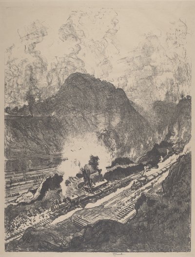 从库莱布拉切入，1912年。 作者 约瑟夫·彭内尔
