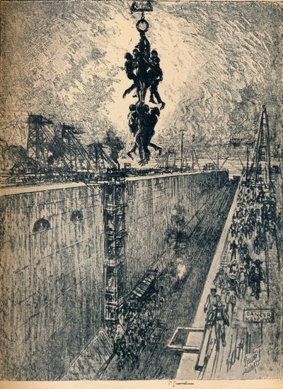 一天结束了加通锁，1912年 作者 约瑟夫·彭内尔