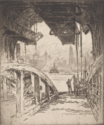 摆渡屋，1919年。 作者 约瑟夫·彭内尔