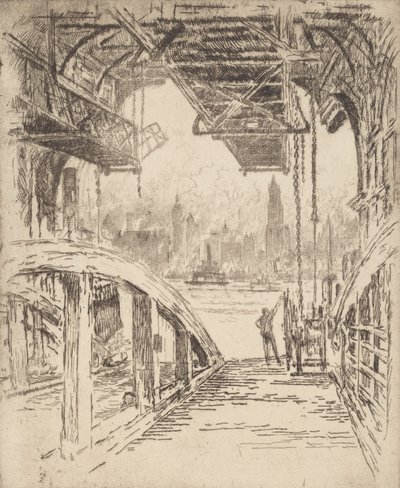 摆渡屋，1919年。 作者 约瑟夫·彭内尔