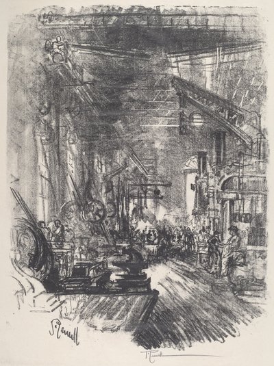 The Forges, 1917. 作者 约瑟夫·彭内尔
