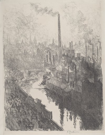 大烟囱，汽车公园，1916年。 作者 约瑟夫·彭内尔
