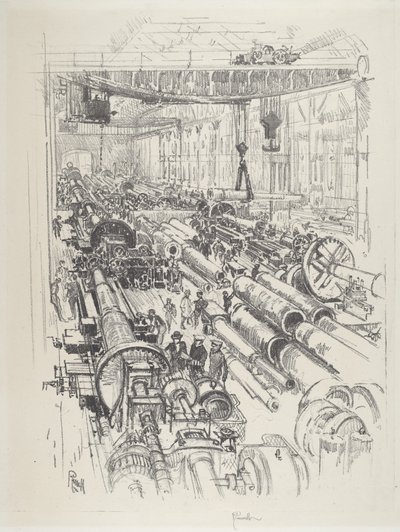 枪店，1916年。 作者 约瑟夫·彭内尔