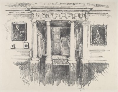 克利文顿的大厅，1912年。 作者 约瑟夫·彭内尔