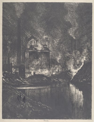 火湖》，沙勒罗瓦，1911年。 作者 约瑟夫·彭内尔