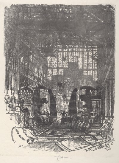 铆工队，1917年。 作者 约瑟夫·彭内尔