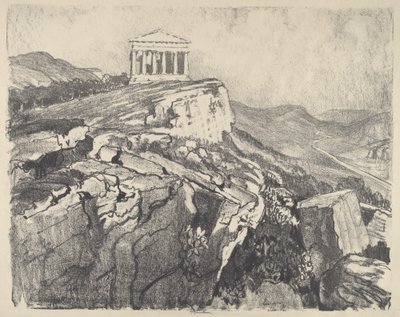 墙上的协和神庙，吉尔根蒂，1913年。 作者 约瑟夫·彭内尔