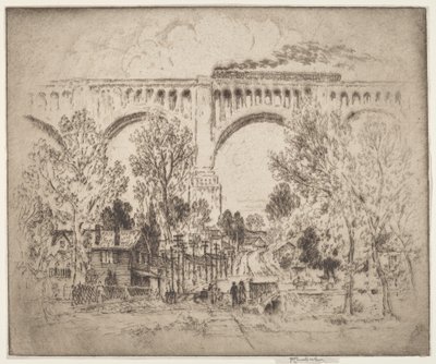 高架桥，D.，L.和W.在Nicholson，Pa. 作者 约瑟夫·彭内尔