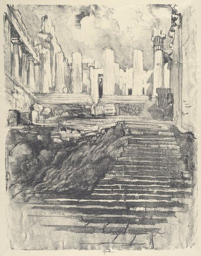 通往卫城的路》，1913年。 作者 约瑟夫·彭内尔