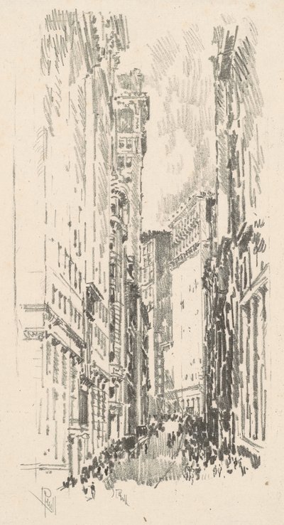 威廉街，1904年。 作者 约瑟夫·彭内尔