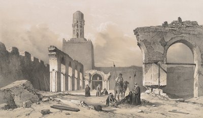 14.El Hakem清真寺，凯罗，1843年。 作者 Joseph Philibert Girault De Prangey