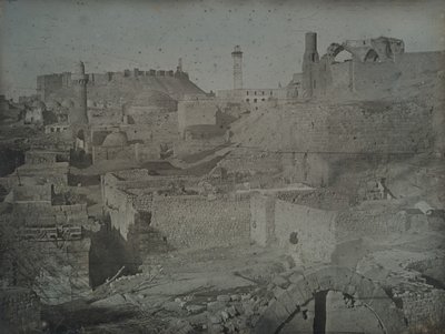 阿勒颇，从安提阿克门看，1844年。 作者 Joseph Philibert Girault De Prangey