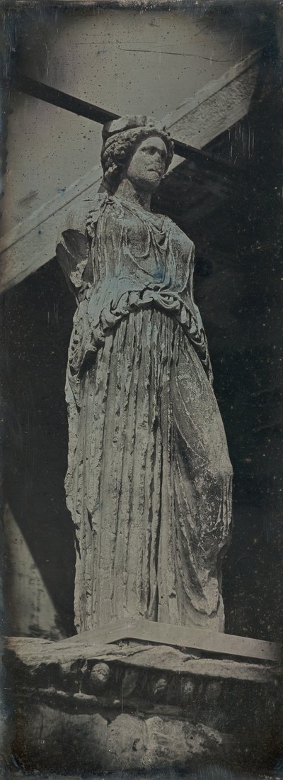 Caryatid，Erechtheion，雅典，1842。 作者 Joseph Philibert Girault De Prangey