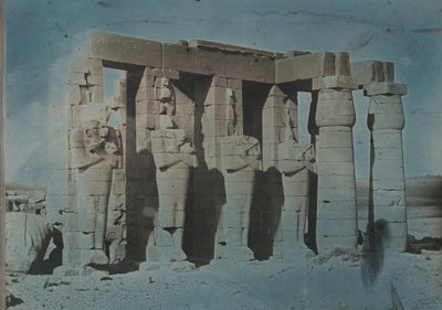 拉美西斯博物馆，底比斯，1844年。 作者 Joseph Philibert Girault De Prangey