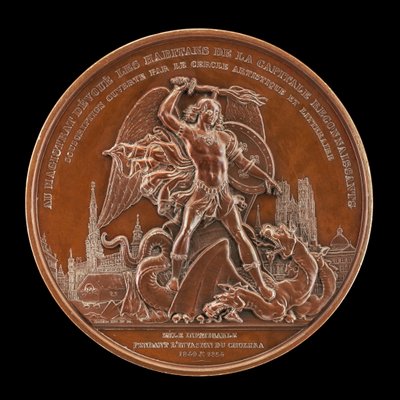 1849年和1854年的霍乱疫情[反向]，1854年。 作者 约瑟夫·皮埃尔·布雷姆特