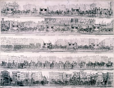 维多利亚女王在伦敦的行程，1837年 作者 约瑟夫·罗宾斯
