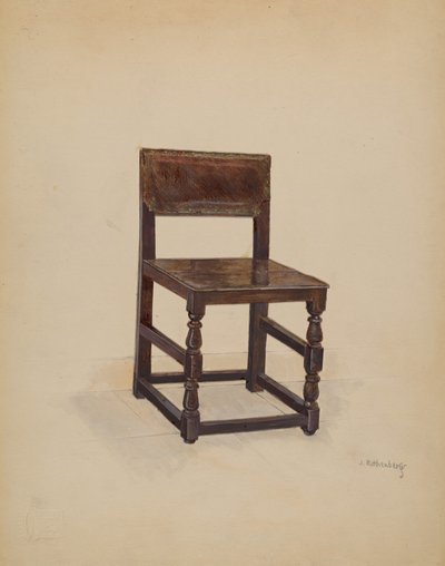 边椅, 1936. 作者 约瑟夫·罗森伯格