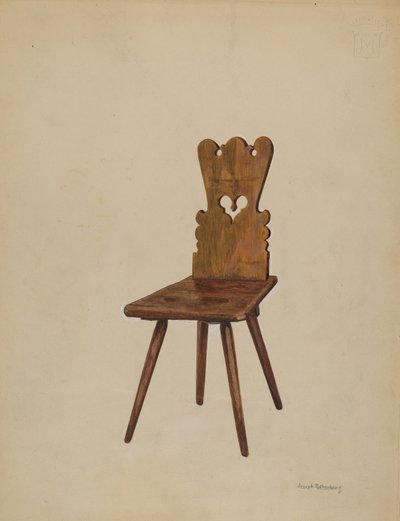 边椅, 1936. 作者 约瑟夫·罗森伯格