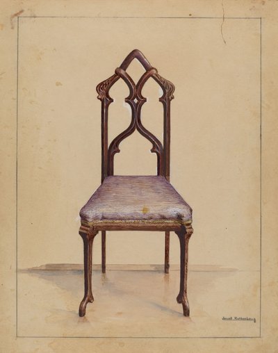 边椅, 1936. 作者 约瑟夫·罗森伯格