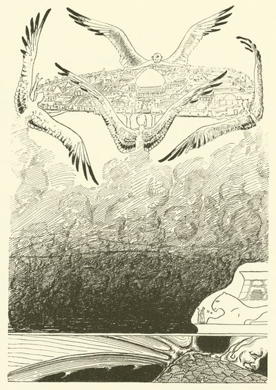 四个鸥翼巨灵（版画） 作者 约瑟夫·拉迪亚德（后）吉卜林
