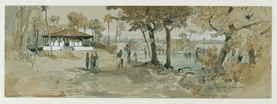 锡兰（斯里兰卡）瓦瓦拉加勒角的佛教寺庙 作者 约瑟夫塞勒尼