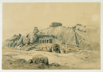 印度马马拉普兰（Mahamaleipur）的岩石寺庙 作者 约瑟夫塞勒尼