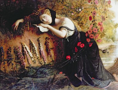 奥菲莉亚，1860年 作者 约瑟夫·塞文