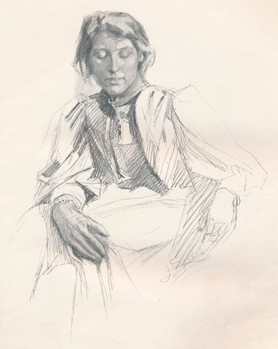铅笔研究》，约1897年 作者 约瑟夫·西达尔