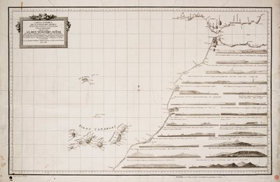 非洲西海岸和加那利群岛地图 作者 约瑟夫·瓦雷莱·乌略亚