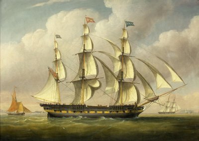 塞文号船，摄于1835年（布面油画） 作者 约瑟夫·沃尔特
