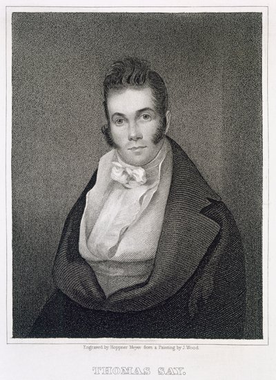 Thomas Say（1787-1834），由Henry Hoppner Meyer（1787-1847）刻 作者 约瑟夫·伍德
