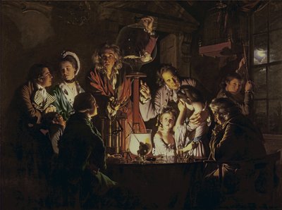 关于空气泵中的鸟的实验 作者 Joseph Wright of Derby