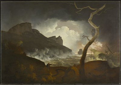 风暴中的Antigonus（第三幕，第三幕，来自莎士比亚的温特斯故事），1790-92 作者 德比的约瑟夫·赖特