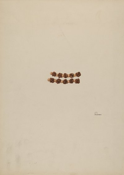 Rosary Beads, 约1940年。 作者 约瑟芬·C·罗马诺