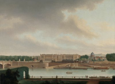 从巴达维亚驻巴黎大使馆看到的景色 作者 Josephus Augustus Knip（艺术家签名）