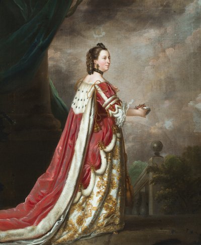 诺森伯兰公爵夫人伊丽莎白肖像（布面油画） 作者 约书亚（之后）雷诺兹