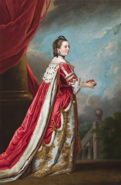 诺森伯兰公爵夫人伊丽莎白-珀西肖像（布面油画） 作者 约书亚（之后）雷诺兹