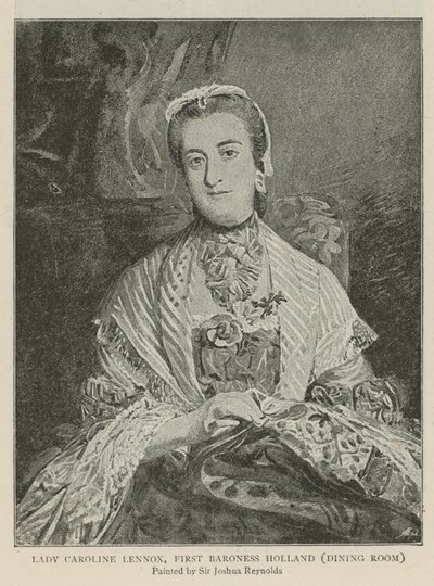 Lady Caroline Lennox，荷兰第一男爵夫人 作者 约书亚·雷诺兹（Joshua Reynolds）