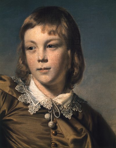 大师托马斯利斯特布朗男孩，1764年细节4972 作者 约书亚·雷诺兹（Joshua Reynolds）