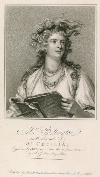 比林顿夫人身为圣塞西莉亚的角色 作者 约书亚·雷诺兹（Joshua Reynolds）