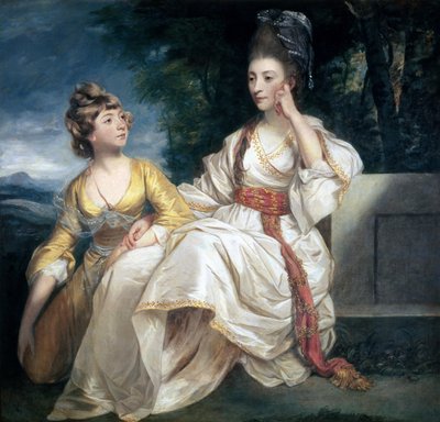 Thrale夫人和她的女儿海丝特（Queeney）1777-78 作者 约书亚·雷诺兹（Joshua Reynolds）