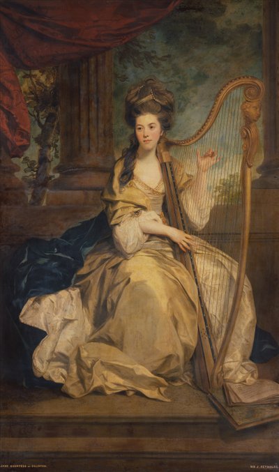 埃格林顿伯爵夫人简-林赛的画像 作者 约书亚·雷诺兹（Joshua Reynolds）