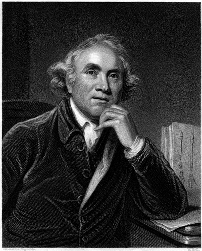 John Hunter的肖像，由William Holl雕刻，1830年代 作者 约书亚·雷诺兹（Joshua Reynolds）