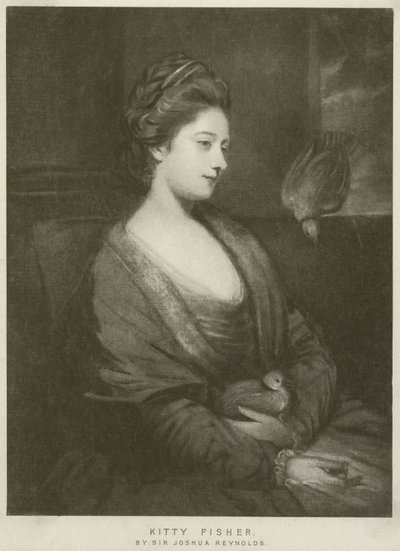 Kitty Fisher（凹版）的肖像 作者 约书亚·雷诺兹（Joshua Reynolds）