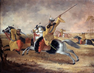Skinners Horse at exercise，c.1840 作者 约书亚·雷诺兹（Joshua Reynolds）