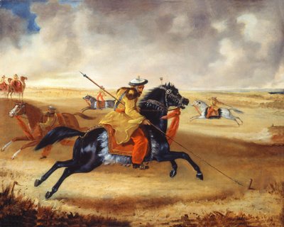 Skinners Horse at exercise，c.1840 作者 约书亚·雷诺兹·格特金