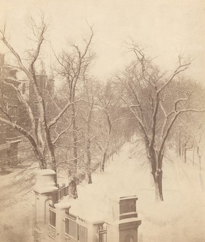 波士顿广场雪景 作者 乔西亚·约翰逊·霍斯
